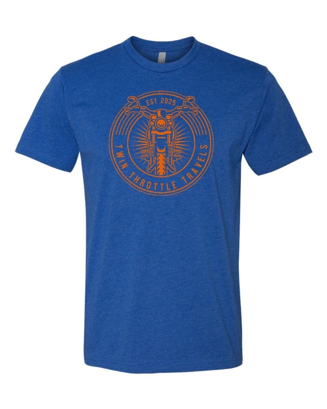 Blue Logo Cotton T Shrit