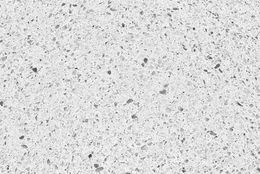 Close-up of light gray terrazzo surface with varied sized aggregate.