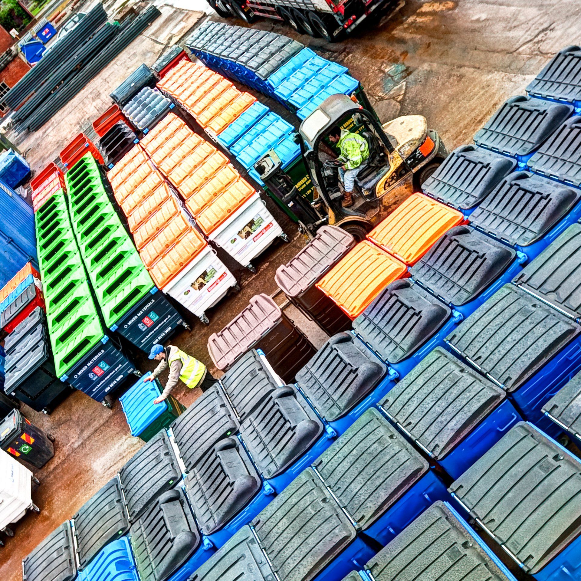 Refurbished Waste Containers