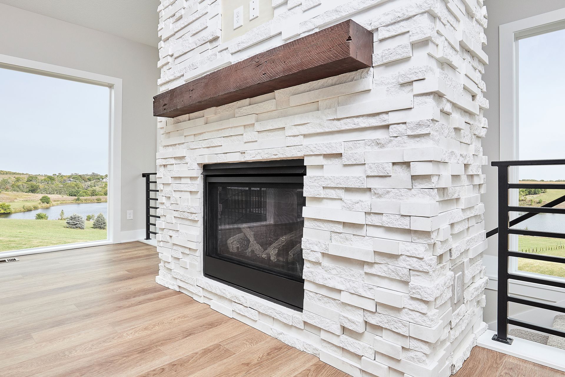 A Fireplace in The Middle of The Room | Altoona, Wi | Xtreme Klean