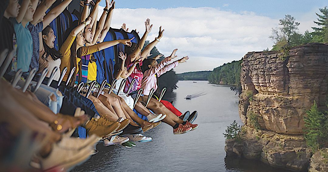Take Flight cliff jumping adventure in Wisconsin Dells
