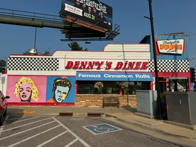 Denny's Diner restaurant in Wisconsin Dells