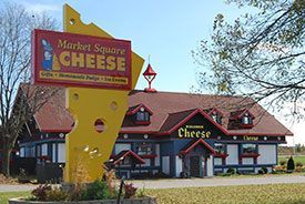 Market Square Cheese store in Wisconsin Dells