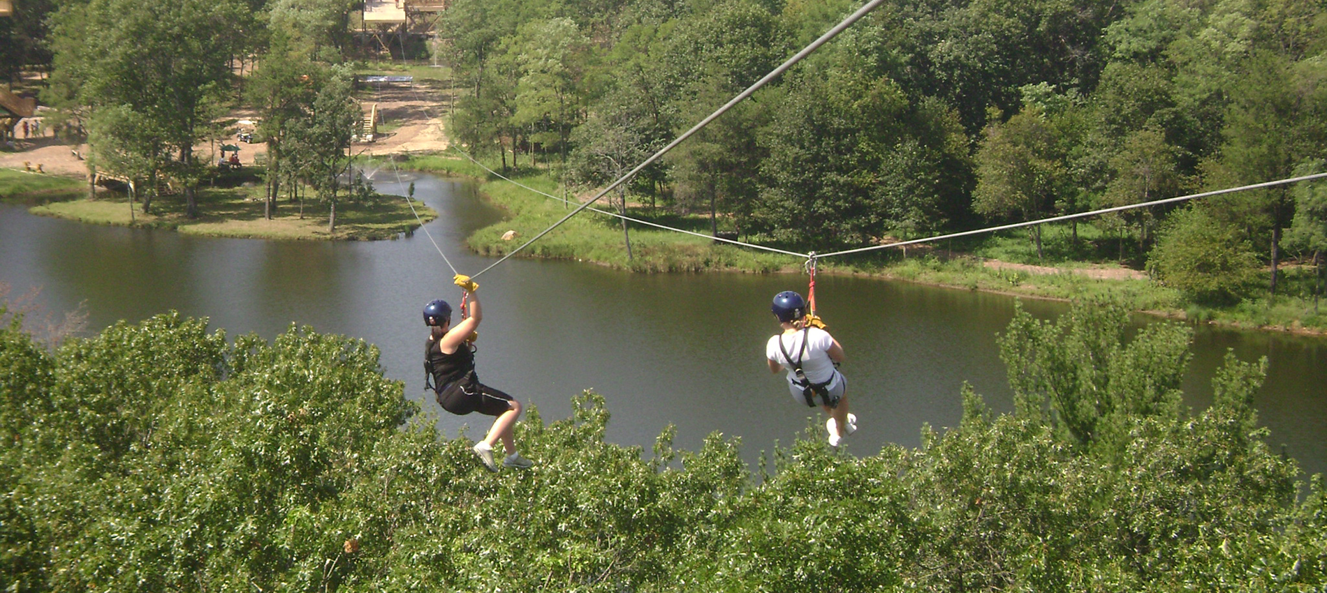 Ziplining adventure near Wisconsin Dells