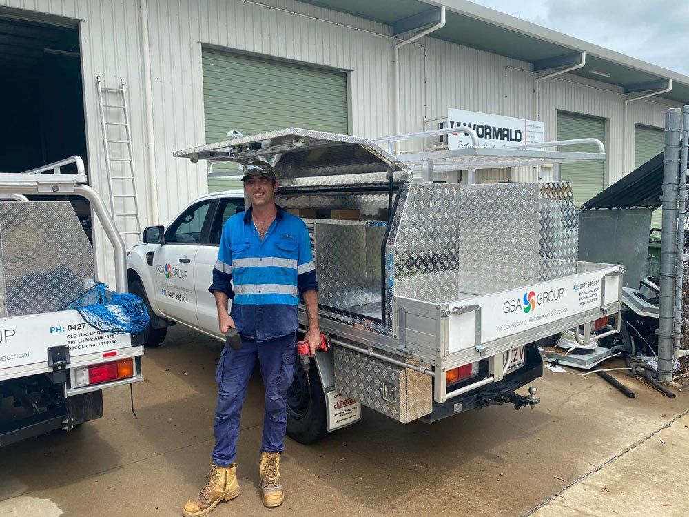 Worker With Drill In Hand — GSA Group In Garbutt, QLD