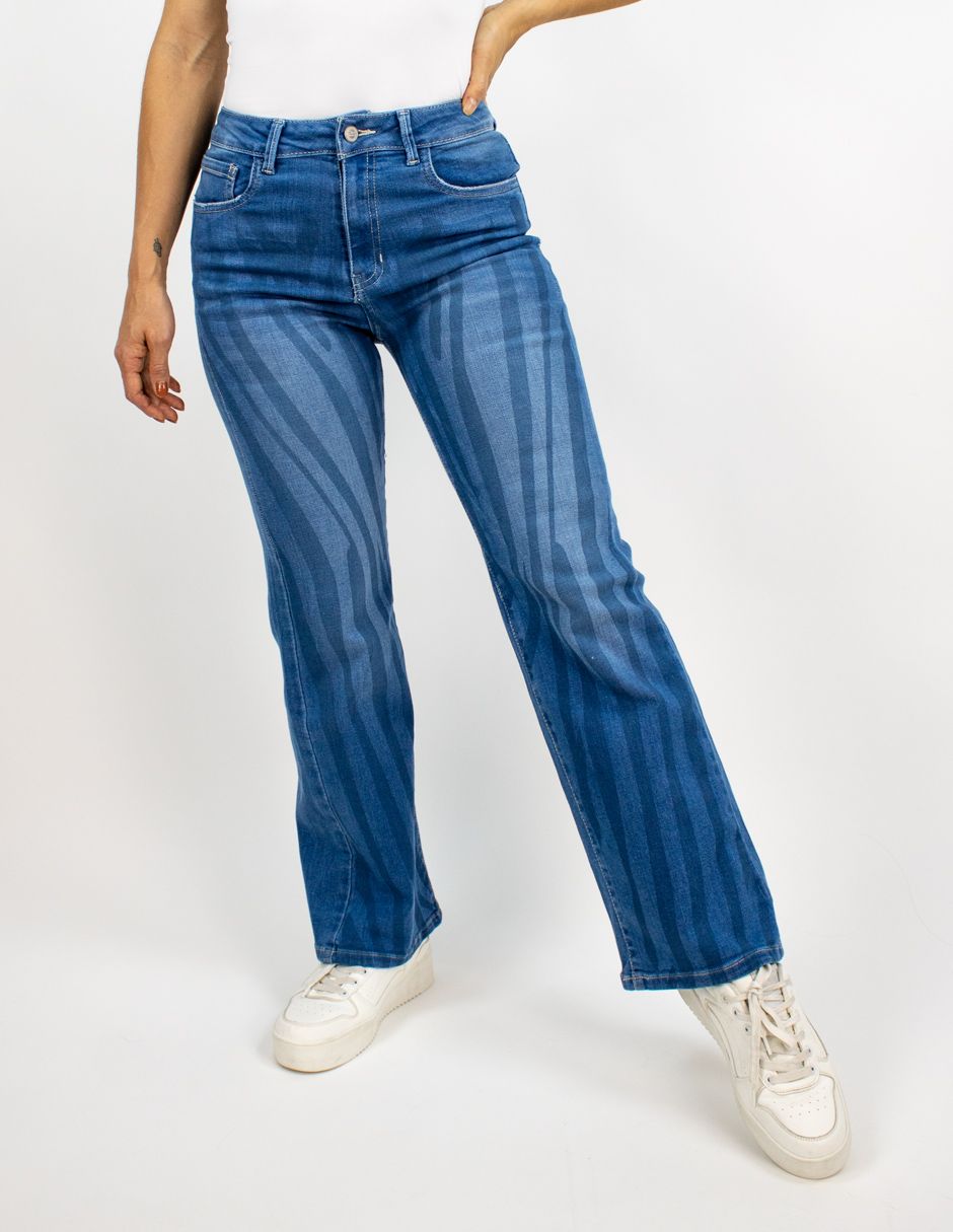 EXCLUSIVO SUBURBIA 2606Jeans Furor Wide Leg Cargo Mezclilla Stone Láser