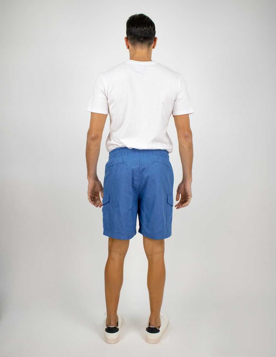 EXCLUSIVO SUBURBIA MAUIAZUL Bermudas Furor Cargo Slim Azul Lyocell Algodón