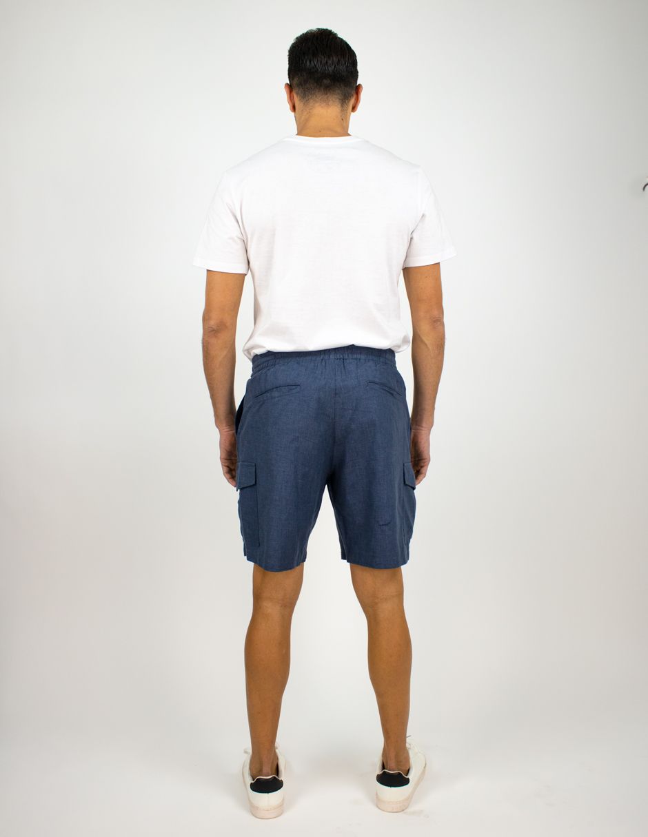 EXCLUSIVO SUBURBIA MAUIAZULMARINO Bermudas Furor Cargo Slim Azul Marino Lyocell Algodón