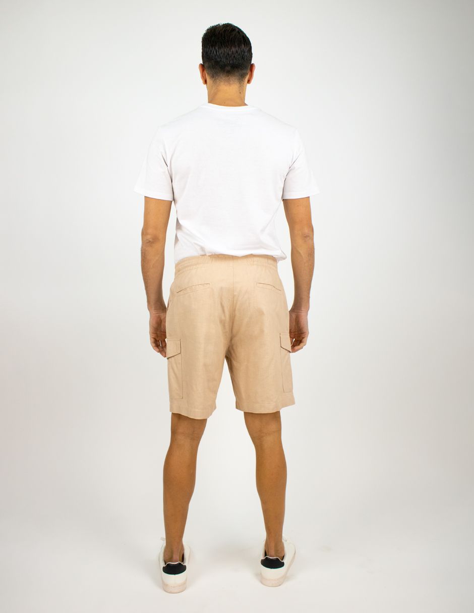 EXCLUSIVO SUBURBIA MAUIKHAKI Bermudas Furor Cargo Slim Khaki Lyocell Algodón