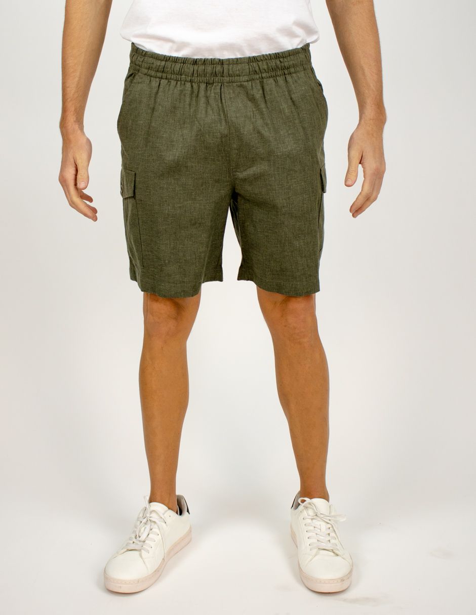 EXCLUSIVO SUBURBIA MAUIVERDE Bermudas Furor Cargo Slim Verde Lyocell Algodón