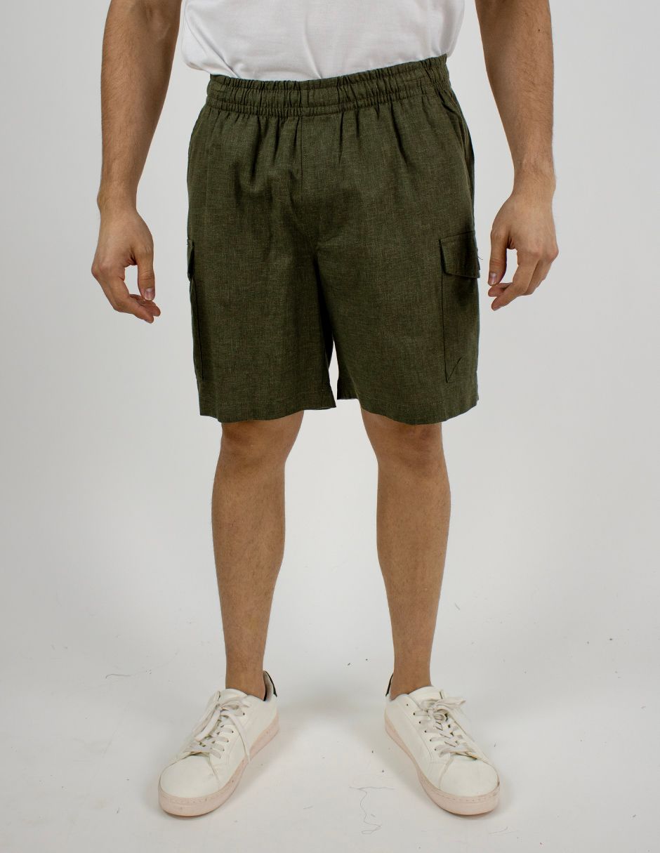 EXCLUSIVO SUBURBIA MAUIOLIVO Bermudas Furor Cargo Regular Olivo