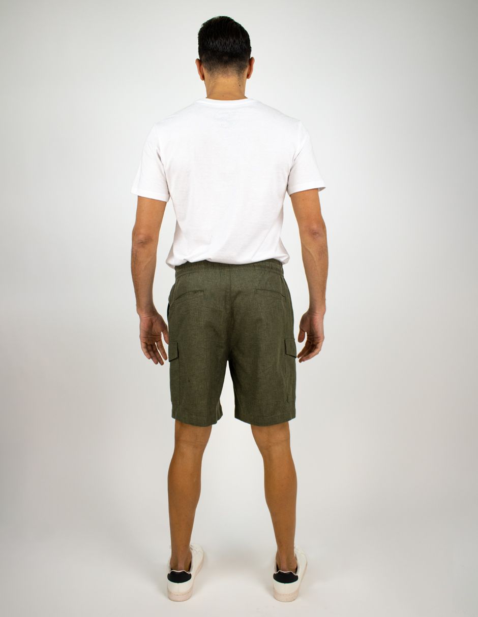 EXCLUSIVO SUBURBIA MAUIVERDE Bermudas Furor Cargo Slim Verde Lyocell Algodón
