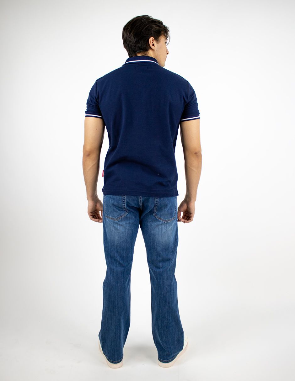 EXCLUSIVO SUBURBIA FPBASIC0126MARINO Playera Furor Polo Tejido de Punto Marino
