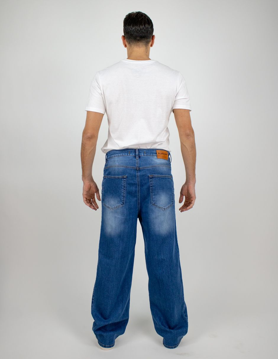 EXCLUSIVO SUBURBIA BAGGY02261 Jeans Furor Loose Mezclilla Doble Stone