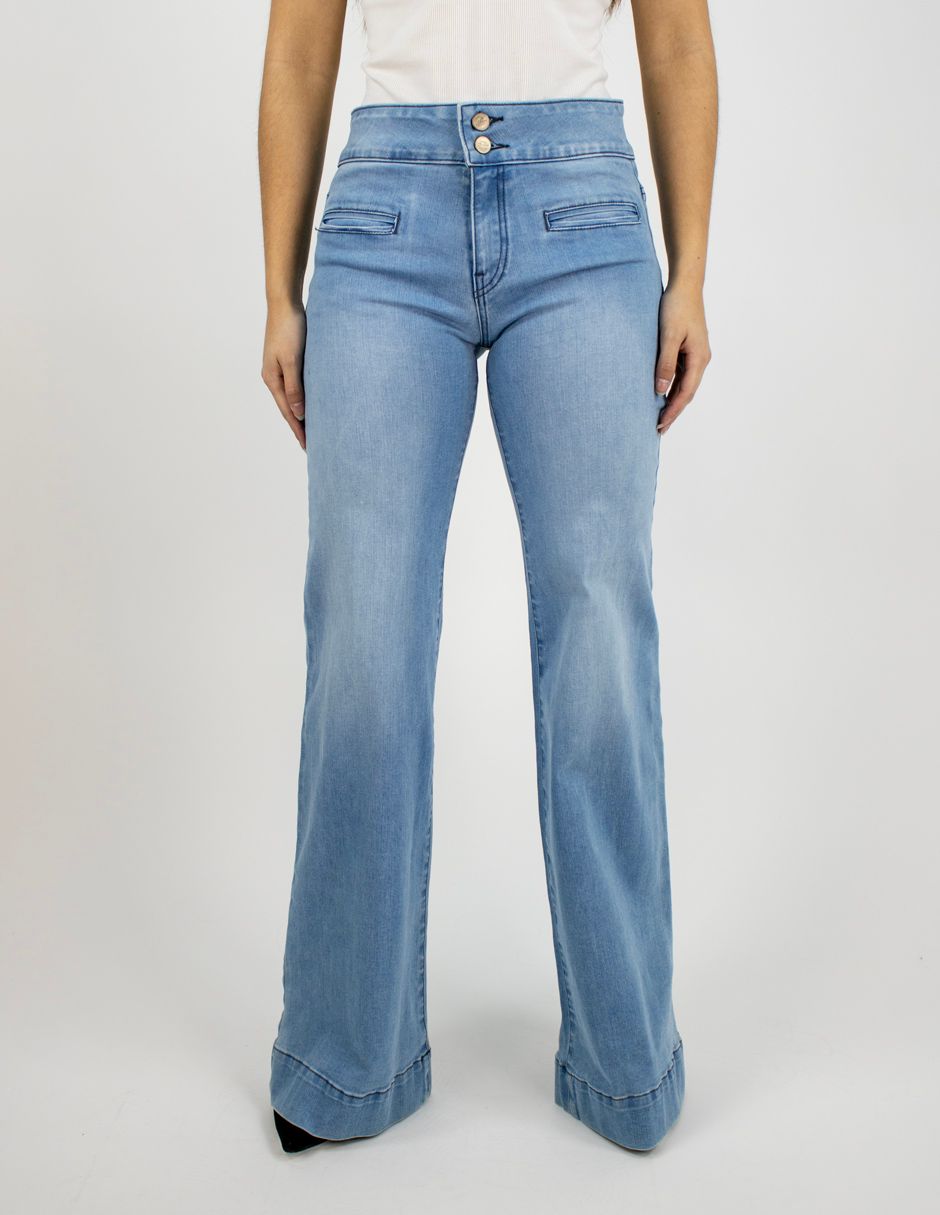 EXCLUSIVO SUBURBIA FLARE0726 Jeans Furor Flare Mezclilla Bleach