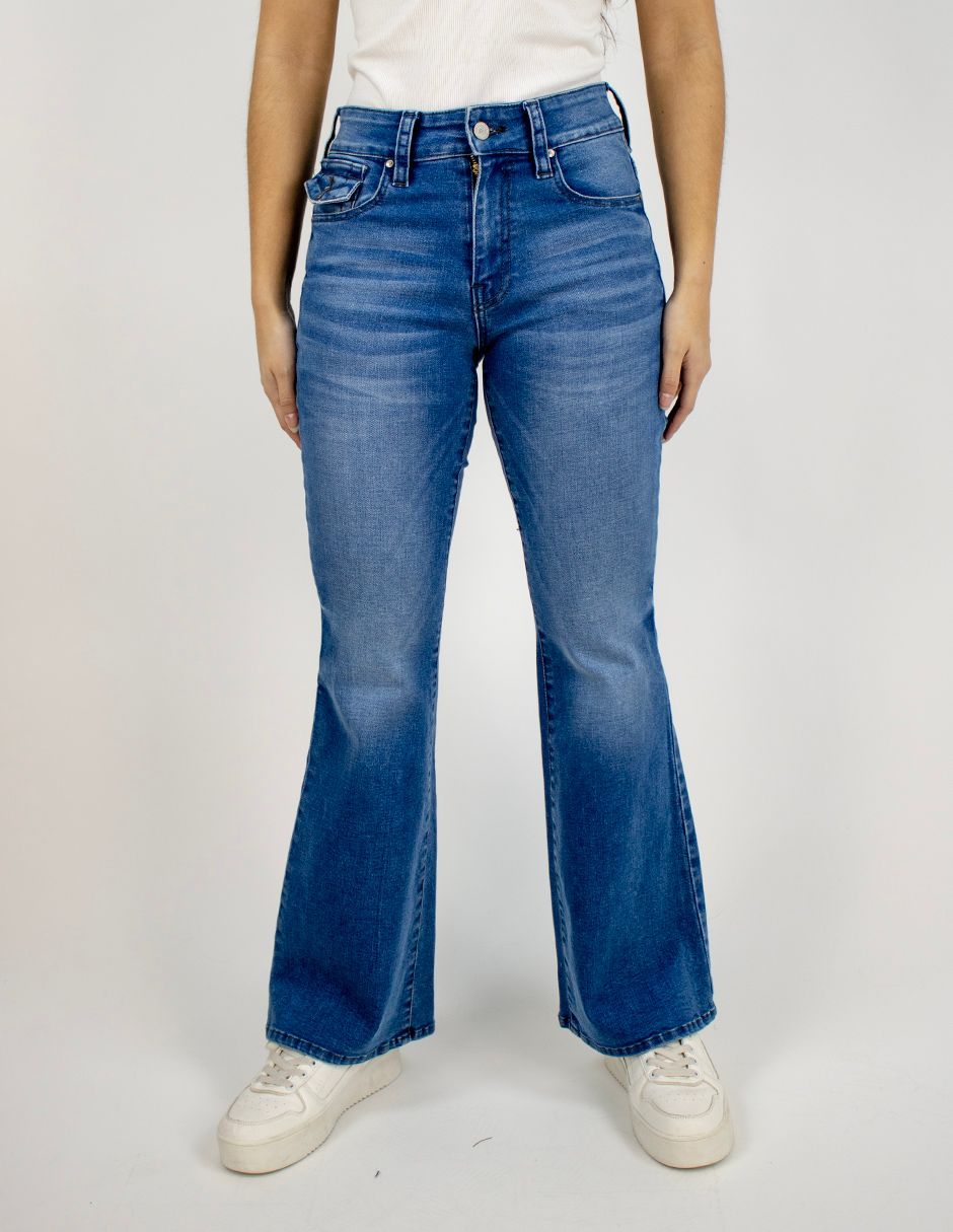 EXCLUSIVO SUBURBIA FLARE260502 Jeans Furor Flare Mezclilla Vintage Stone