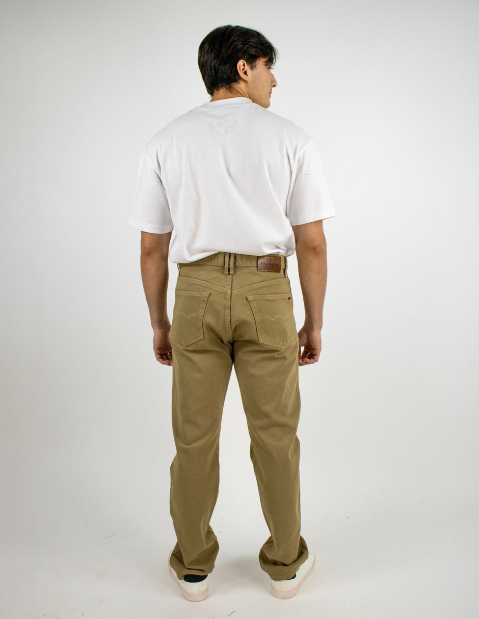 EXCLUSIVO SUBURBIA MAVC05262 Jeans Furor Regular Mezclilla Pigmento Khaki