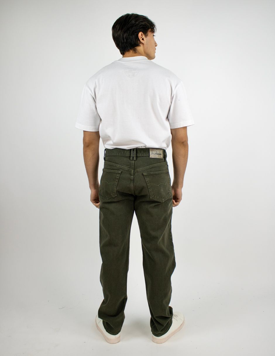 EXCLUSIVO SUBURBIA MAVC05261 Jeans Furor Regular Mezclilla Pigmento Olivo