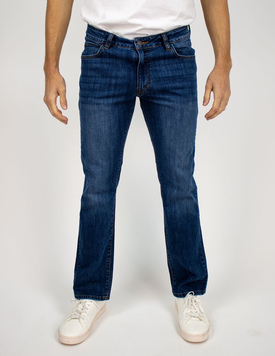 EXCLUSIVO SUBURBIA OS02264 Jeans Furor Original Straight Mezclilla Dark Índigo
