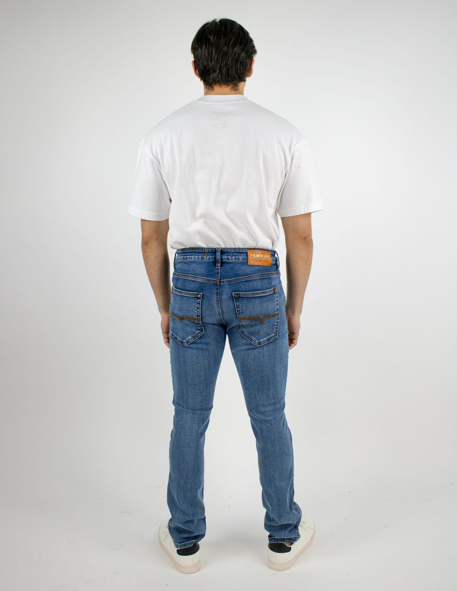 EXCLUSIVO SUBURBIA OS05268 Jeans Furor Original Straight Mezclilla Vintage Stone