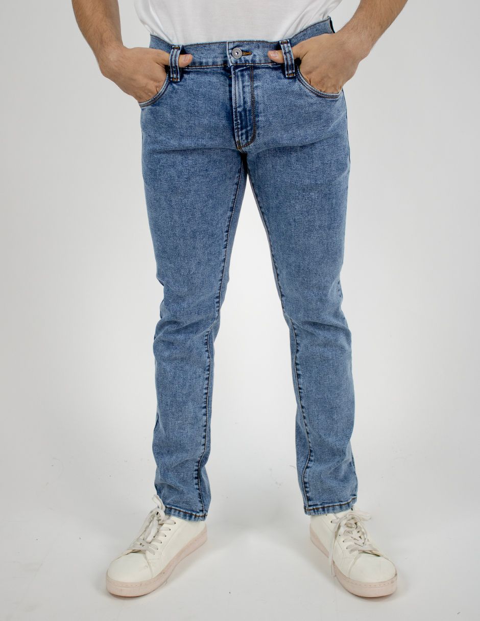 EXCLUSIVO SUBURBIA SLIM04266 Jeans Furor Slim Mezclilla Acid Wash Midnight