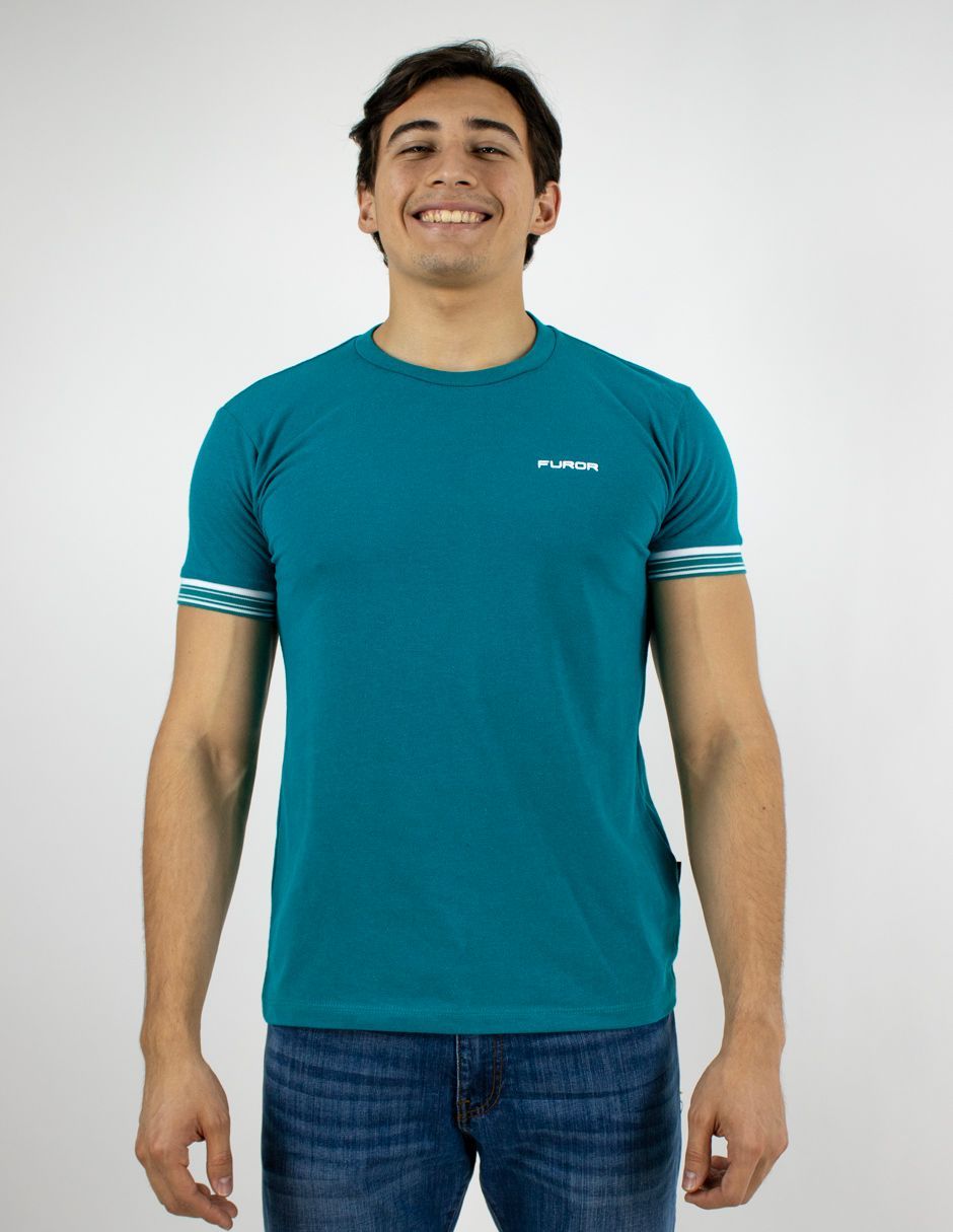 EXCLUSIVO SUBURBIA FIT0303VERDE Playera Furor Manga Corta Slim Fit Verde