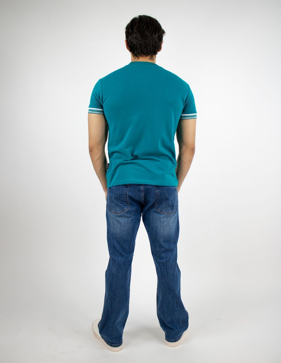 EXCLUSIVO SUBURBIA FIT0303VERDE Playera Furor Manga Corta Slim Fit Verde