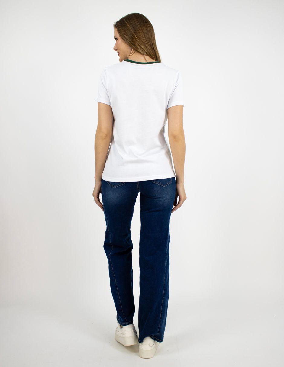 EXCLUSIVO BOUTIQUES MEX86BLANCO Playera Furor Chifón Blanco Con Estampado