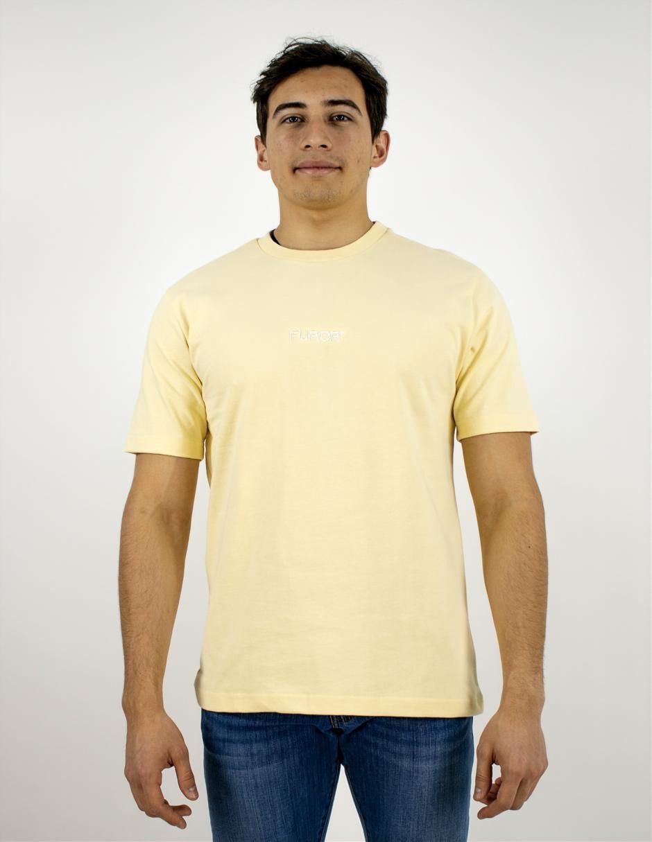 EXCLUSIVO SUBURBIA PFD10KHAKI Playera Furor Manga Corta Chifón Oversize Khaki