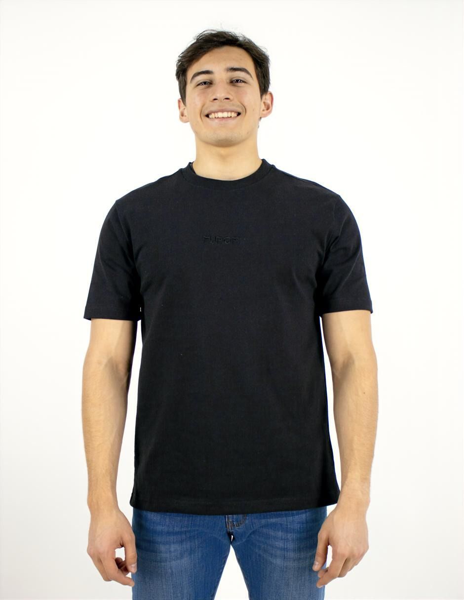 EXCLUSIVO SUBURBIA PFD11NEGRO Playera Furor Manga Corta Chifón Oversize Negro