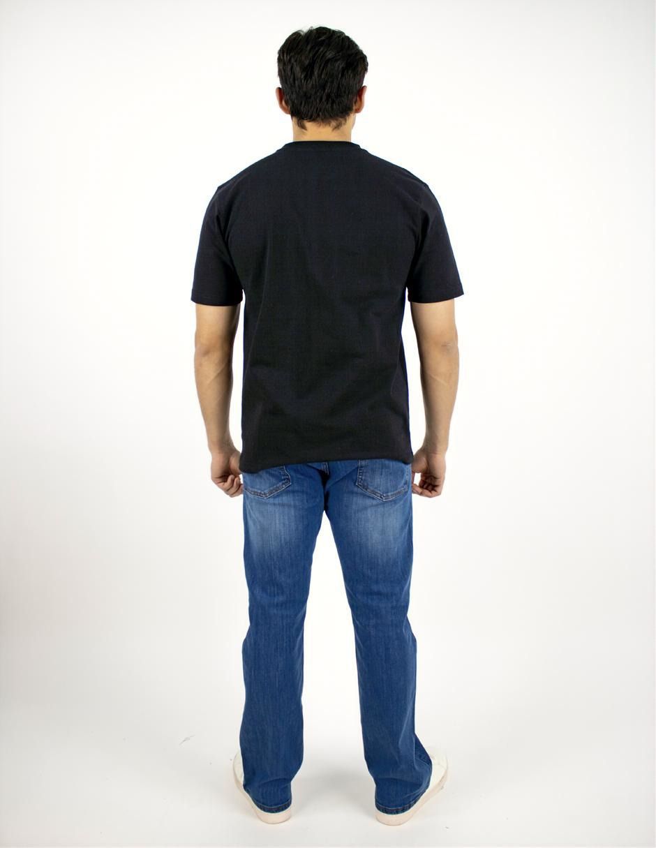EXCLUSIVO SUBURBIA PFD11NEGRO Playera Furor Manga Corta Chifón Oversize Negro