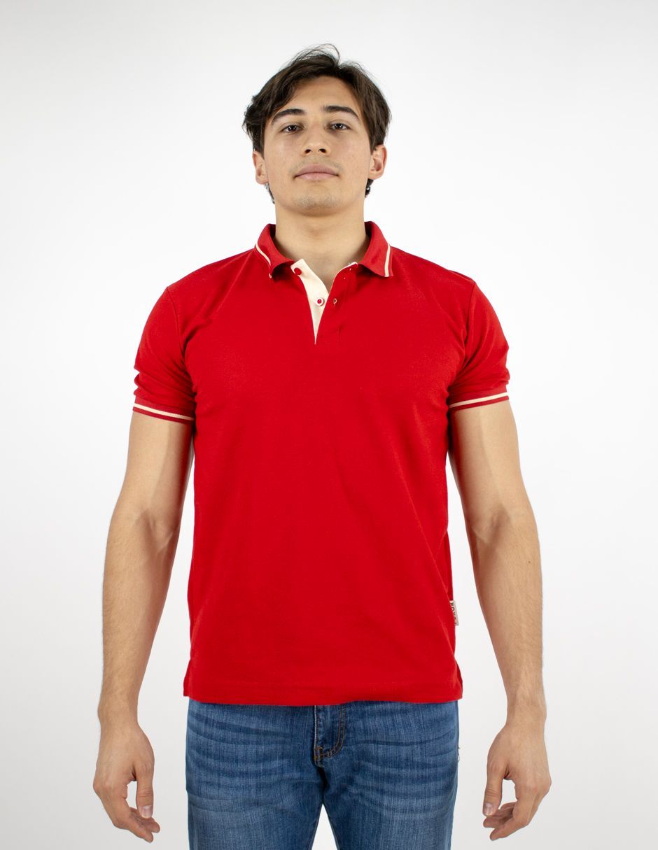 EXCLUSIVO SUBURBIA FPBASIC0126ROJO Playera Furor Polo Tejido de Punto Rojo