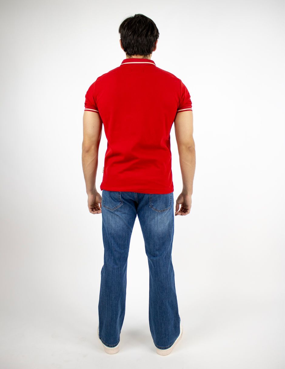 EXCLUSIVO SUBURBIA FPBASIC0126ROJO Playera Furor Polo Tejido de Punto Rojo