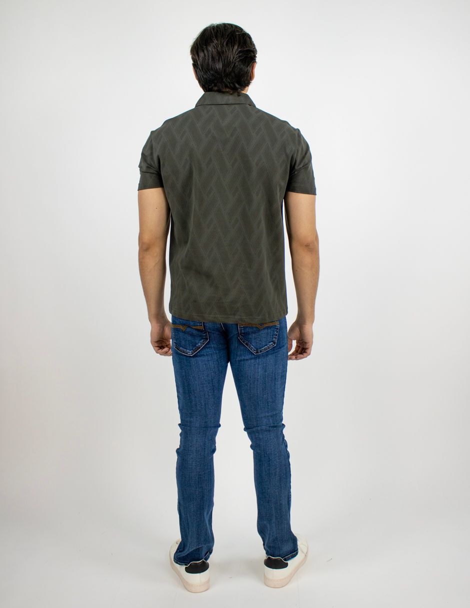 EXCLUSIVO BOUTIQUES T10404862 Polo Furor Chifón Militar All Print