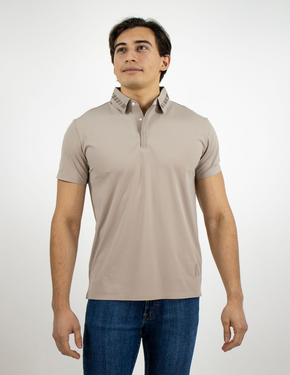 EXCLUSIVO BOUTIQUES T10404864 Polo Furor Poliamida Stretch Beige