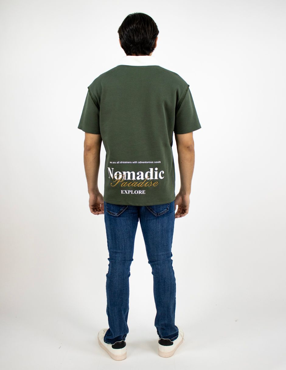 EXCLUSIVO BOUTIQUES T10404883 Polo Furor Felpa Stretch Militar