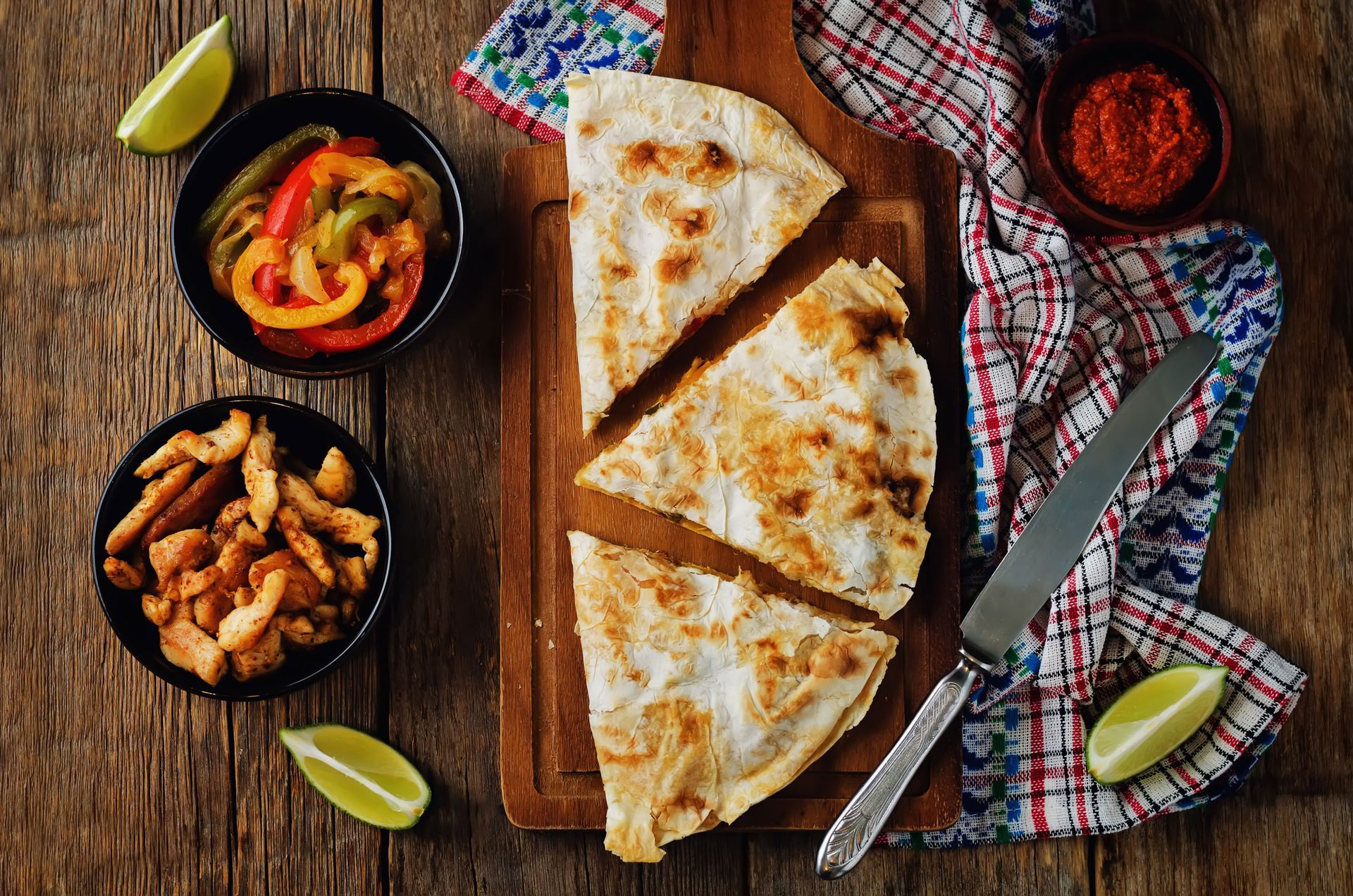 quesadillas