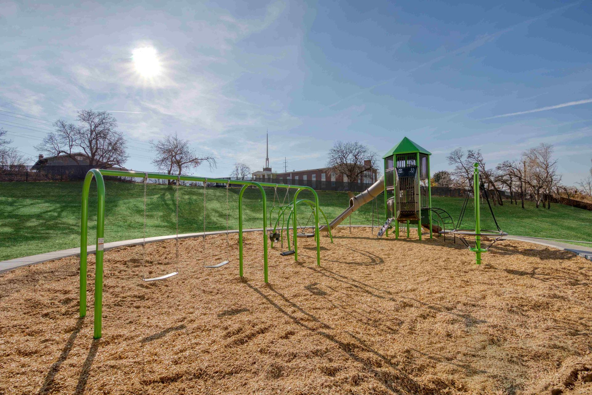Community playground townhomes for rent South Ogden Madison Towns on 40th