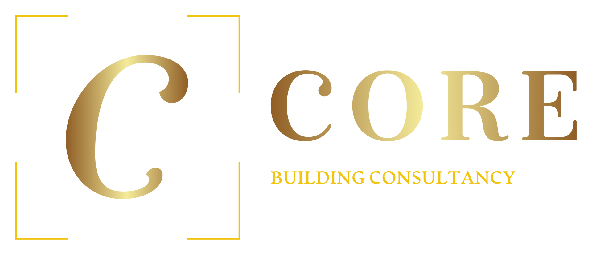 CORE Building Consultancy logo in gold on a white background