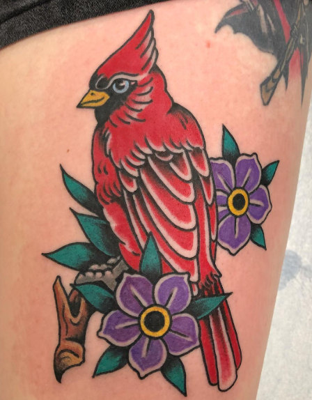 A traditional American tattoo done at Classic Tattoo in Scott's Addition RVA
