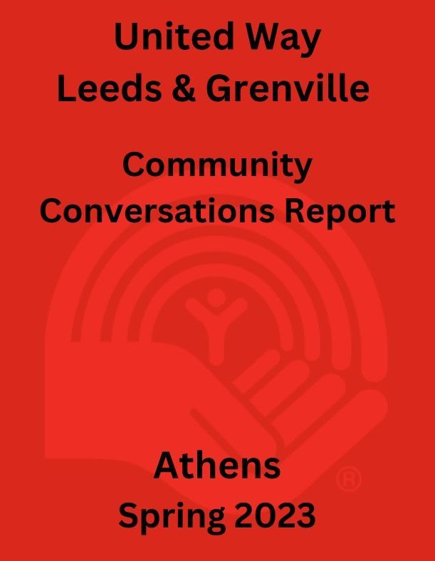 United way leeds and grenville community conversations report athens spring 2023