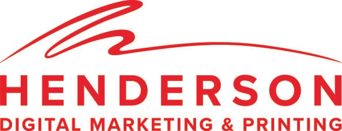 The logo for henderson digital marketing and printing