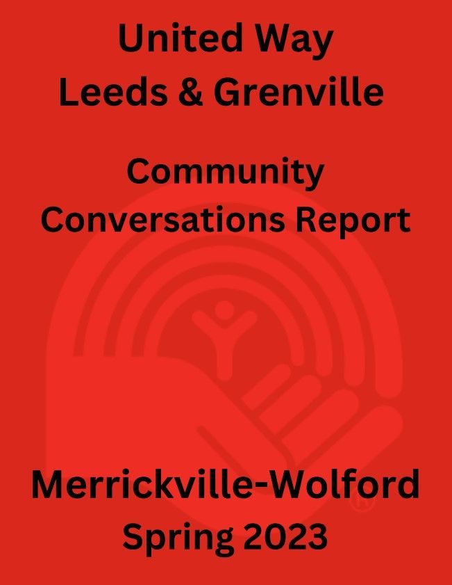 United way leeds and grenville community conversations report merrickville-wolford spring 2023