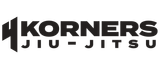 Korners Jiu-Jitsu black logo on white background