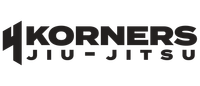 Korners Jiu-Jitsu black logo on white background