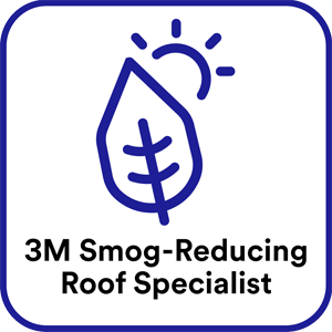 A blue-outlined square icon showing a leaf with a sun and the text