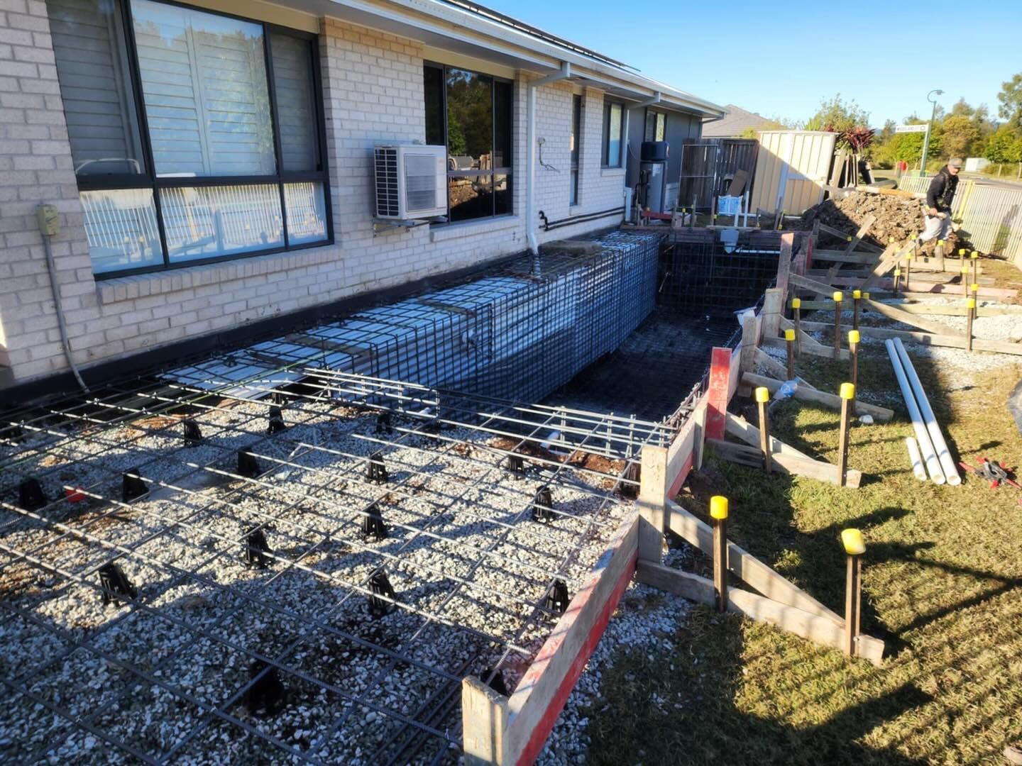pool construction chambers flats