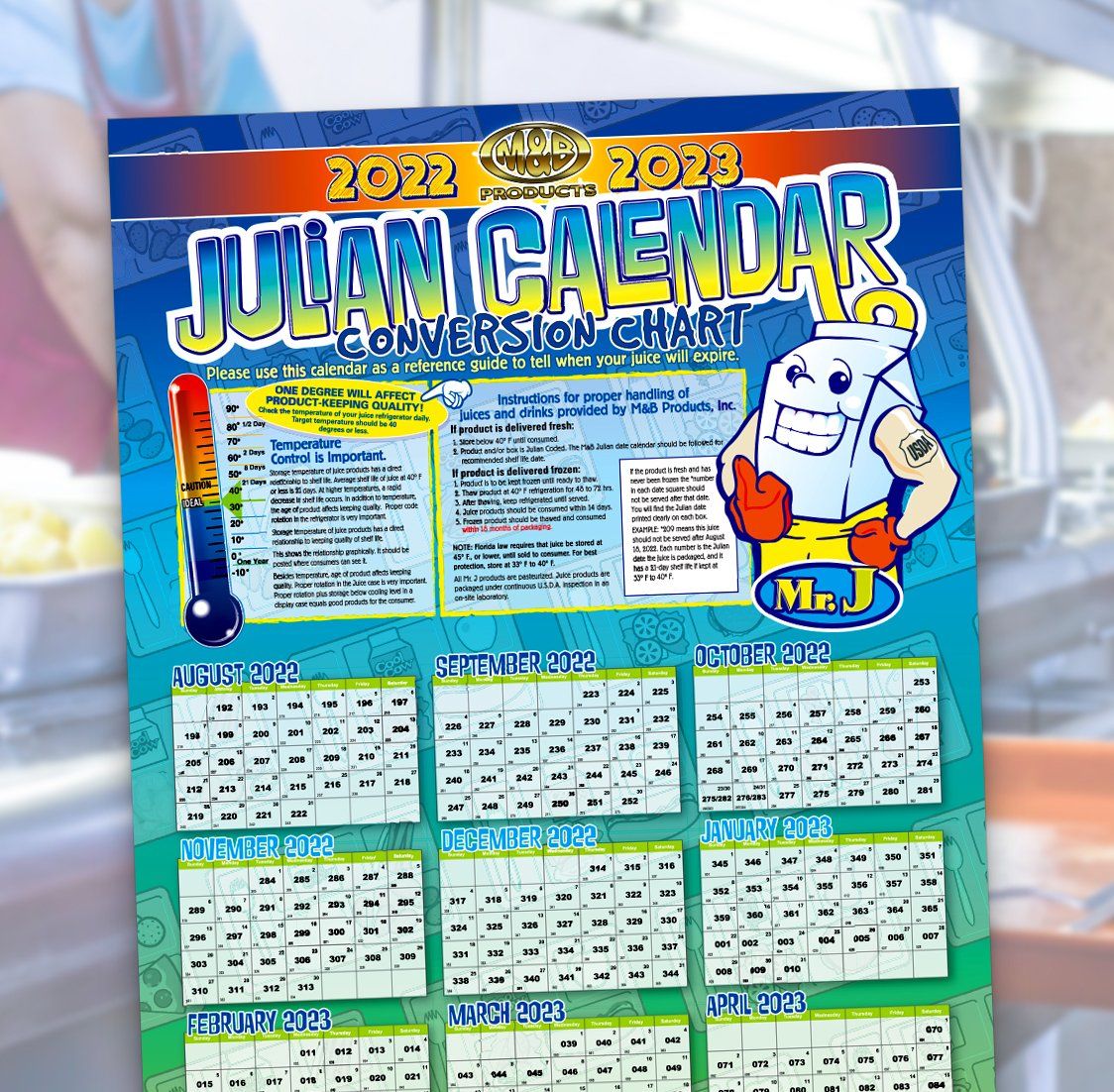 Poster design for a school cafeteria.