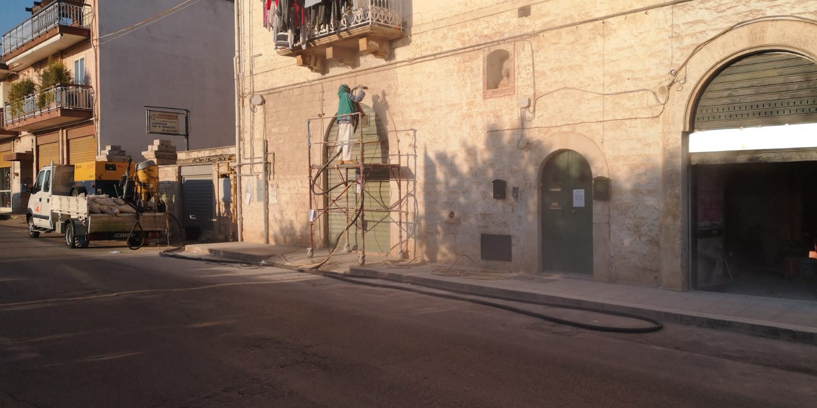 Lavori di sabbiatura