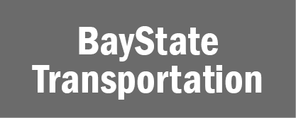 White text reading Bay State Transportation